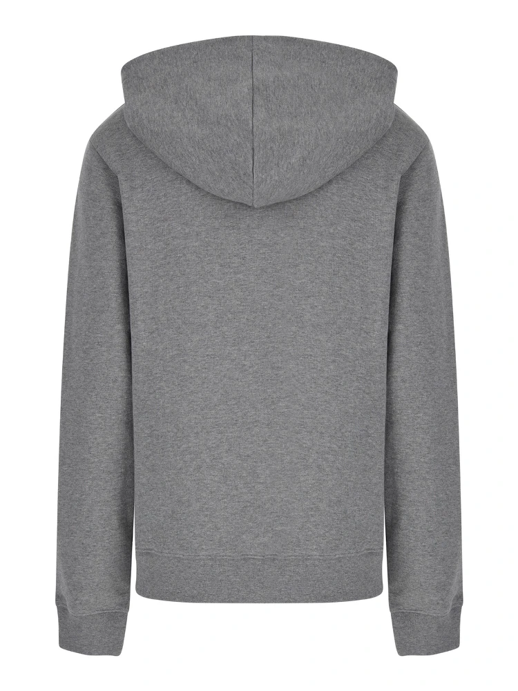 Grey Hoodie with Tonal Logo Embroidery in Jersey Woman alternative
