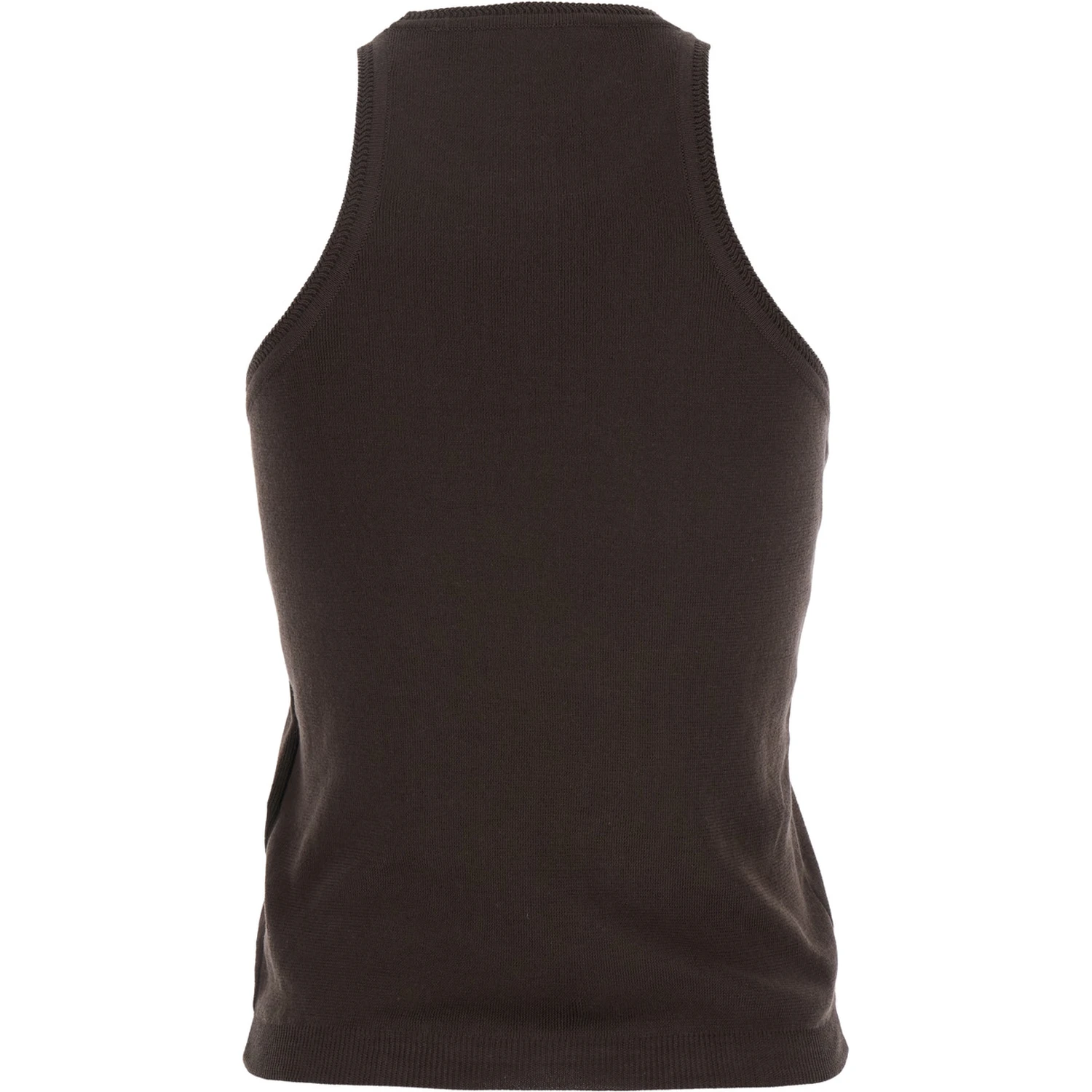 Arness Black Sleeveless Top with Halterneck in Cotton Woman