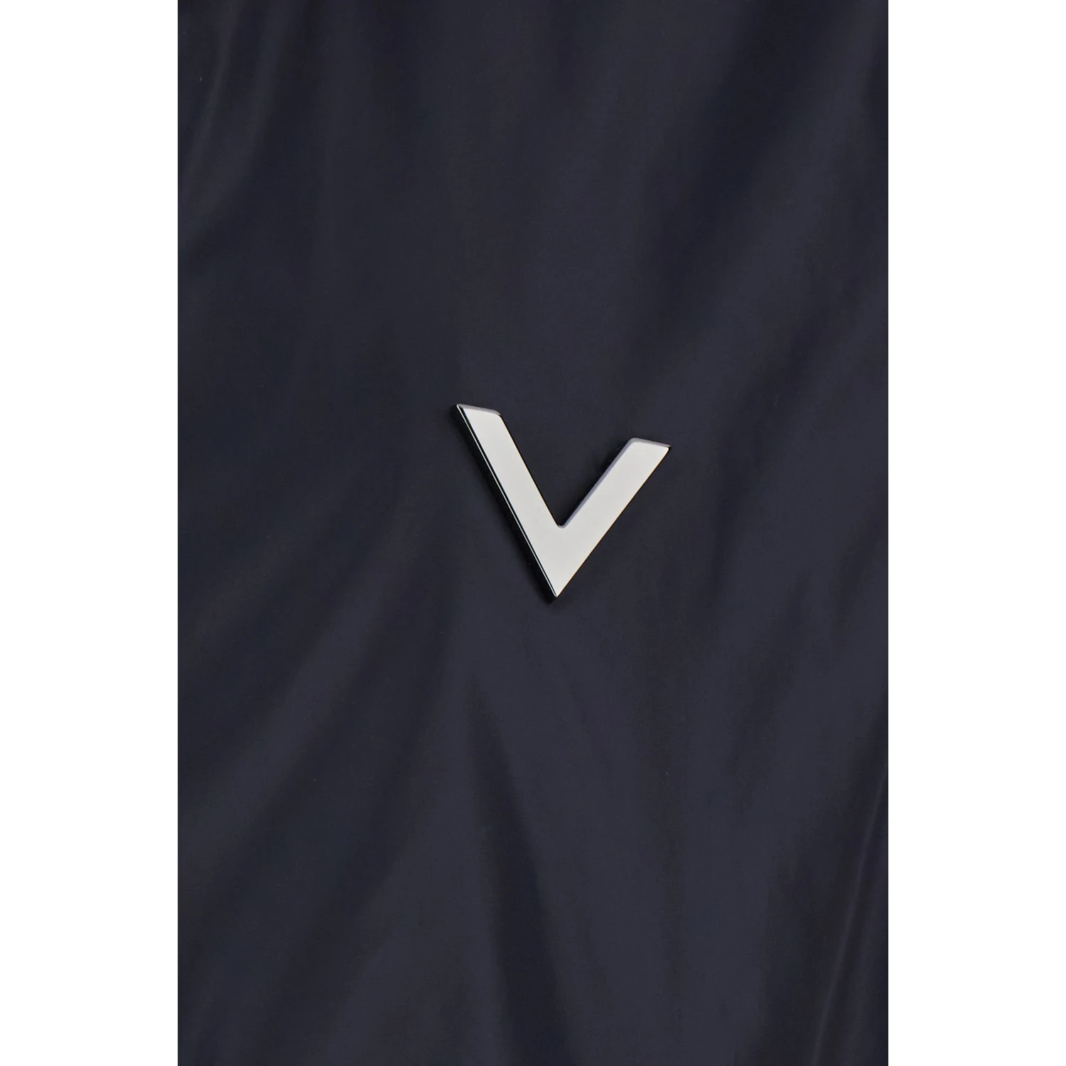 Blue Jacket with VLogo Detail in Nylon Man