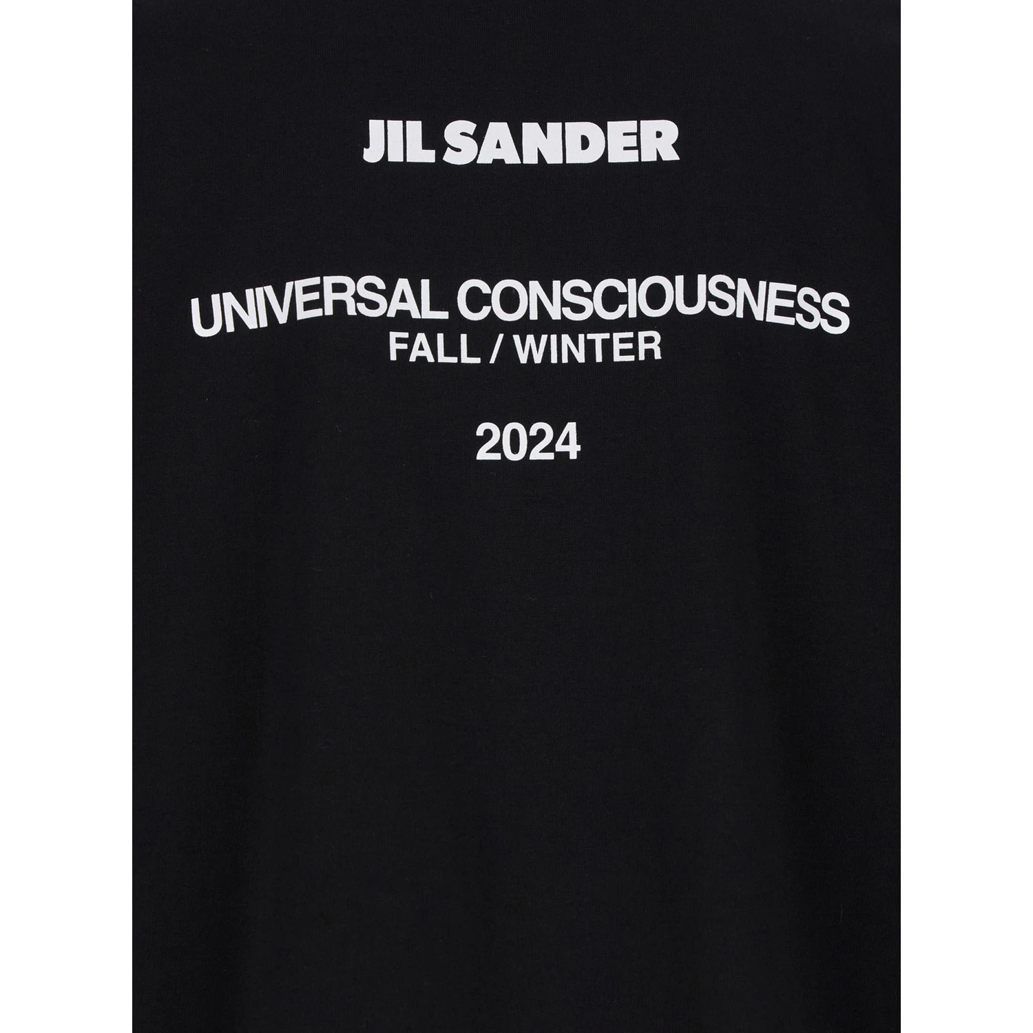 Black Double-Layers T-shirt in Cotton Man