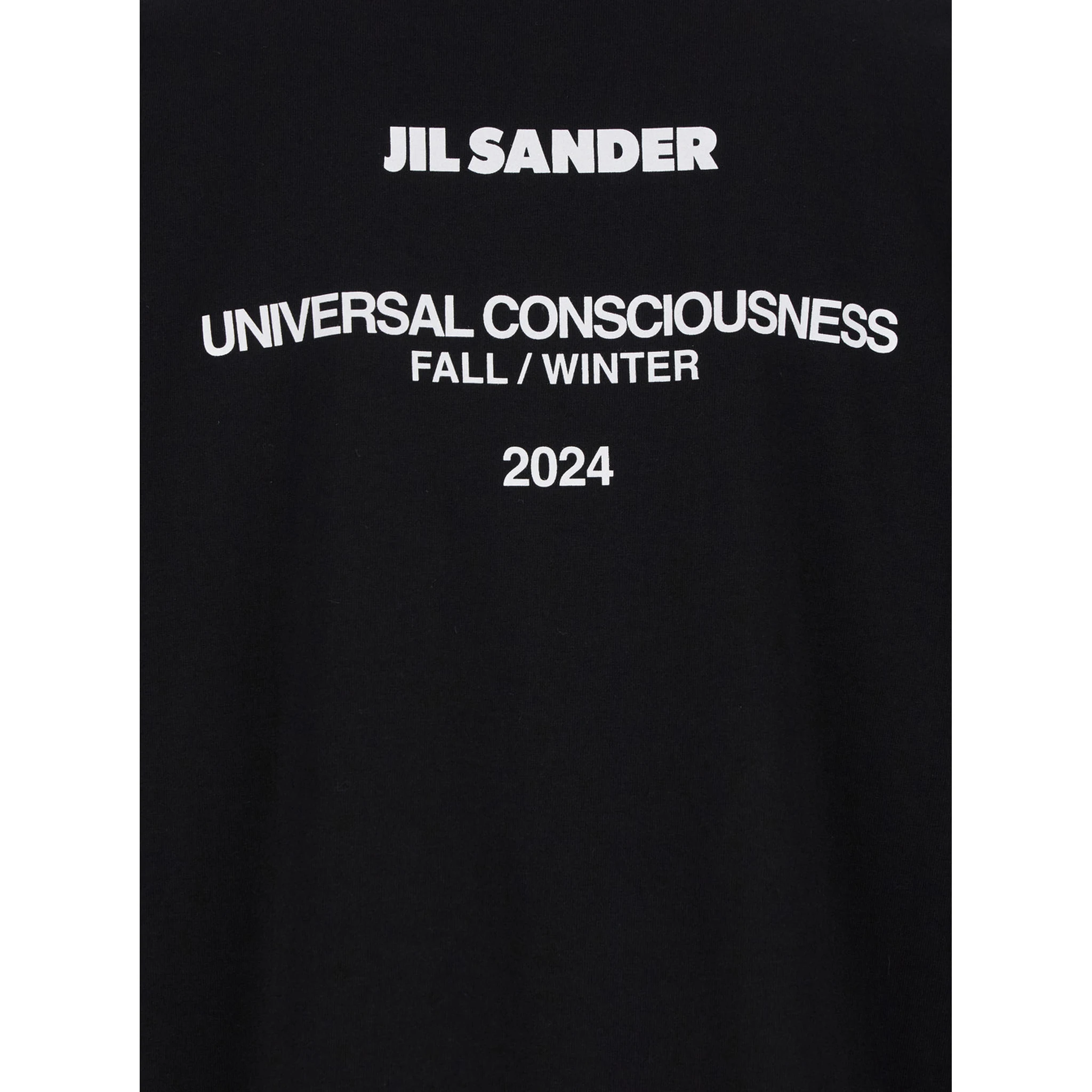 Black Double-Layers T-shirt in Cotton Man