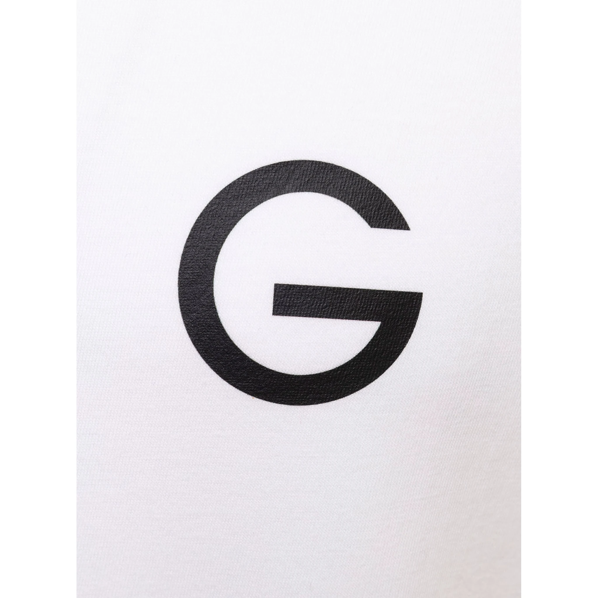 Gaudenzi Man White Cotton T-shirt with  Logo Print