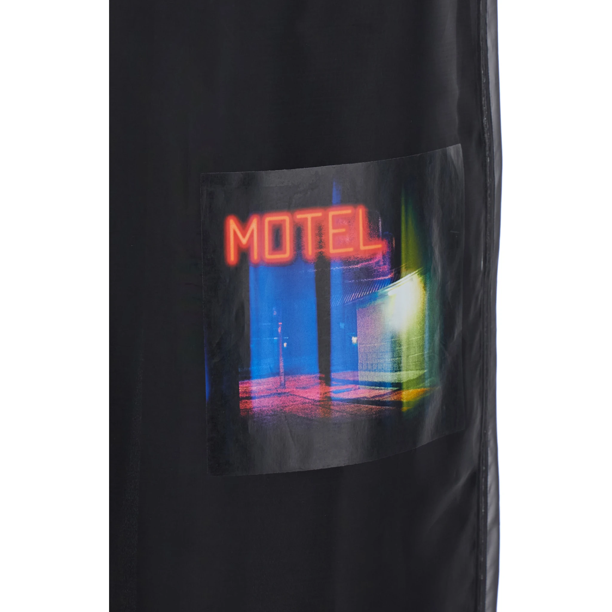 Anzio Black Skirt with Front Print in Polyester Woman