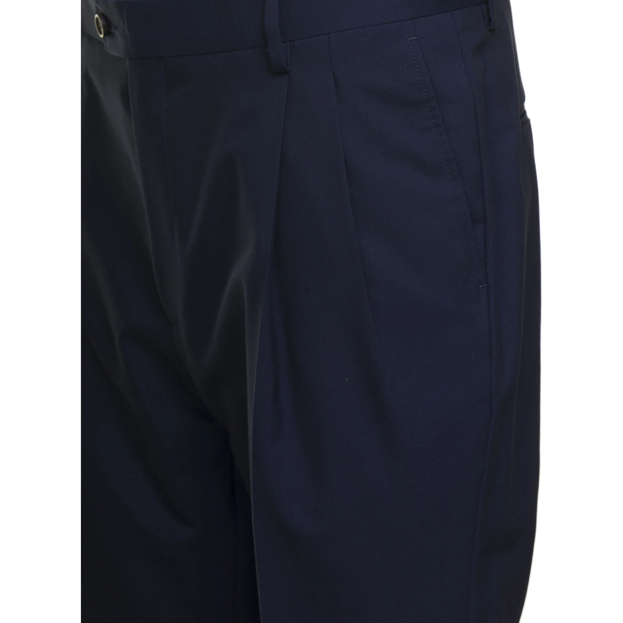 Blue Tailored Trousers in Wool Blend Man