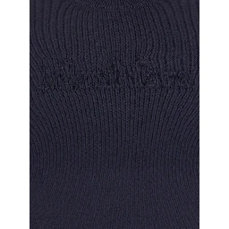 Blue Crewneck T-Shirt with Tonal Logo Lettering on the Front in Viscose Blend Woman