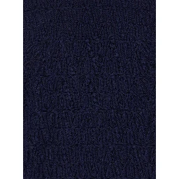 Blue Crewneck Sweater in Jacquard Toile Iconographique Man