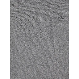 Grey Hoodie with Tonal Logo Embroidery in Jersey Woman
