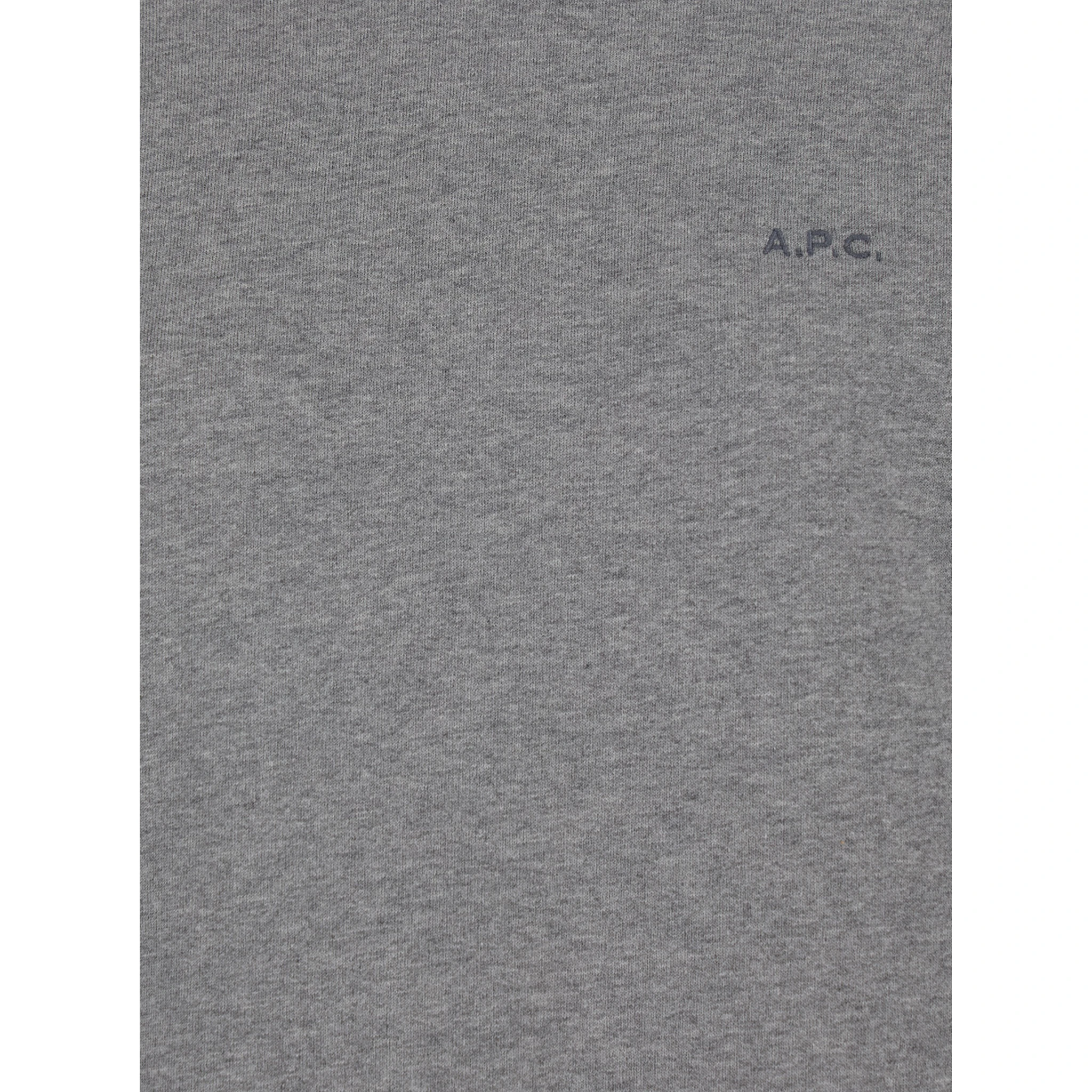Grey Hoodie with Tonal Logo Embroidery in Jersey Woman