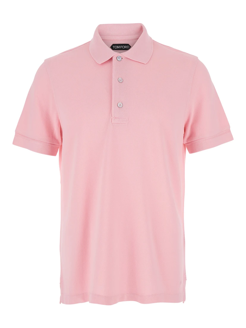 Pimk Short-Sleeves Polo in Cotton Piquet Jersey Man