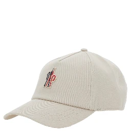 Grey Baseball Cap with Logo Embroidery in Cotton Man