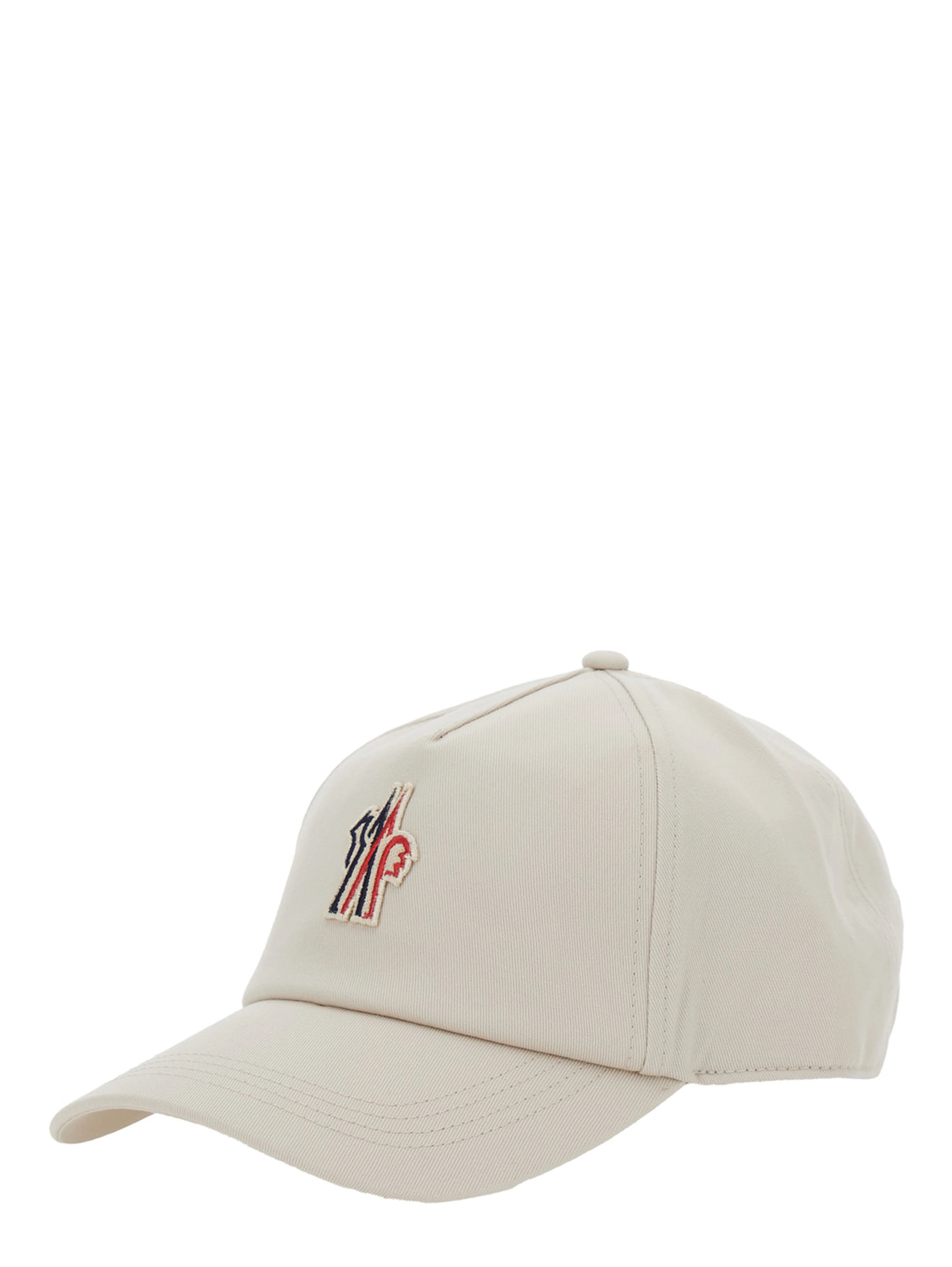Grey Baseball Cap with Logo Embroidery in Cotton Man