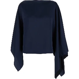 Blue Stole in Lightweight Fabric Woman