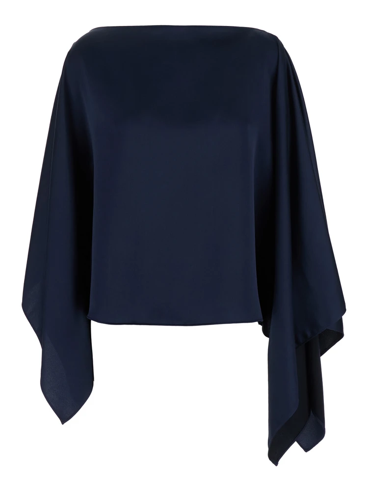 Blue Stole in Lightweight Fabric Woman