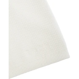 White Bermuda Pants with Web Detail and Embroidery in Cotton Boy