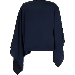 Blue Stole in Lightweight Fabric Woman