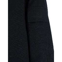 Dark Gray Shirt with Patched Chest Pockets in Ripstop Cotton Man