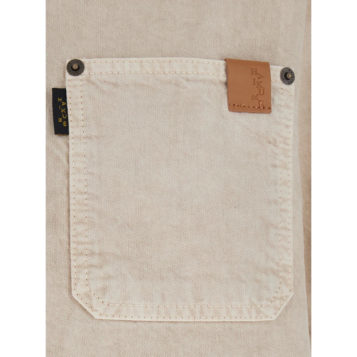 Olive Beige Shirt with Classic Collar in Cotton and Linen Blend Woman