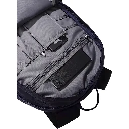 Borealis Classic Blue Backpack With Contrasting Logo Print in Tech Fabric Man