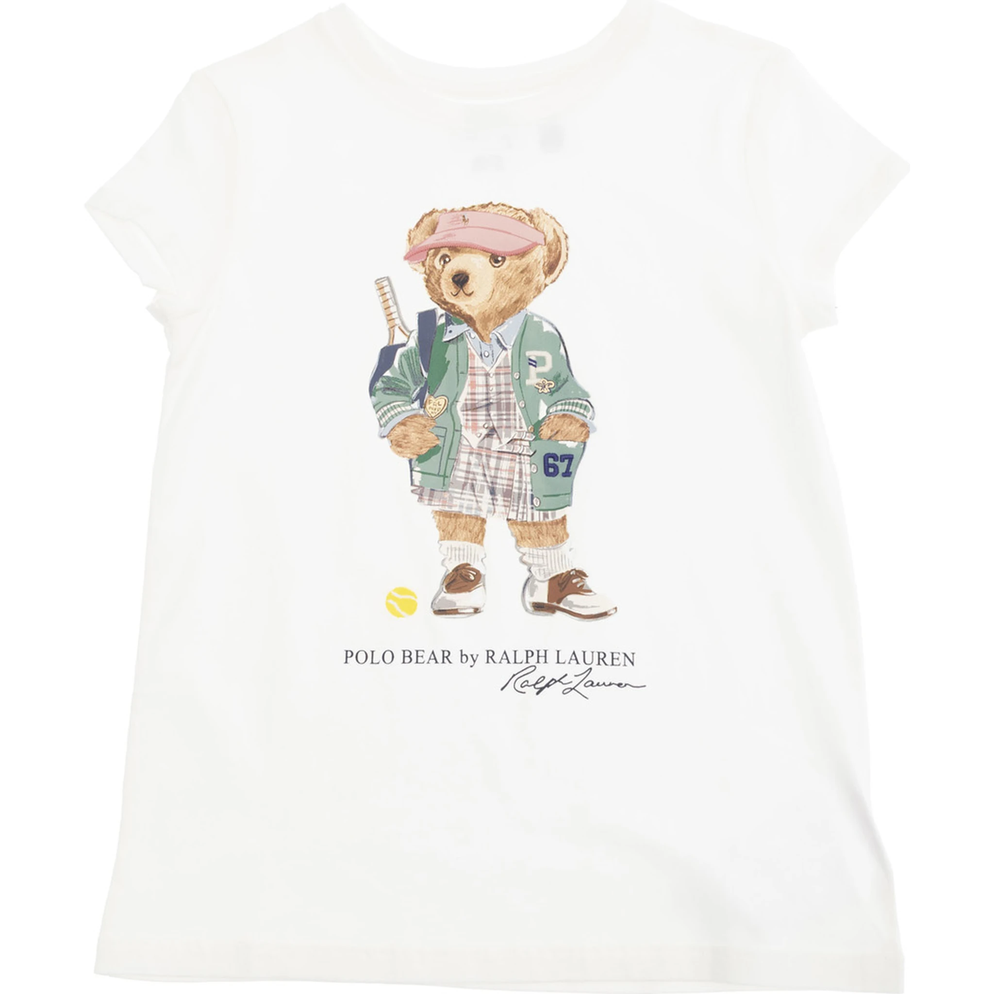 White Crewneck T-Shirt with Maxi Logo Print on the Front in Cotton Woman