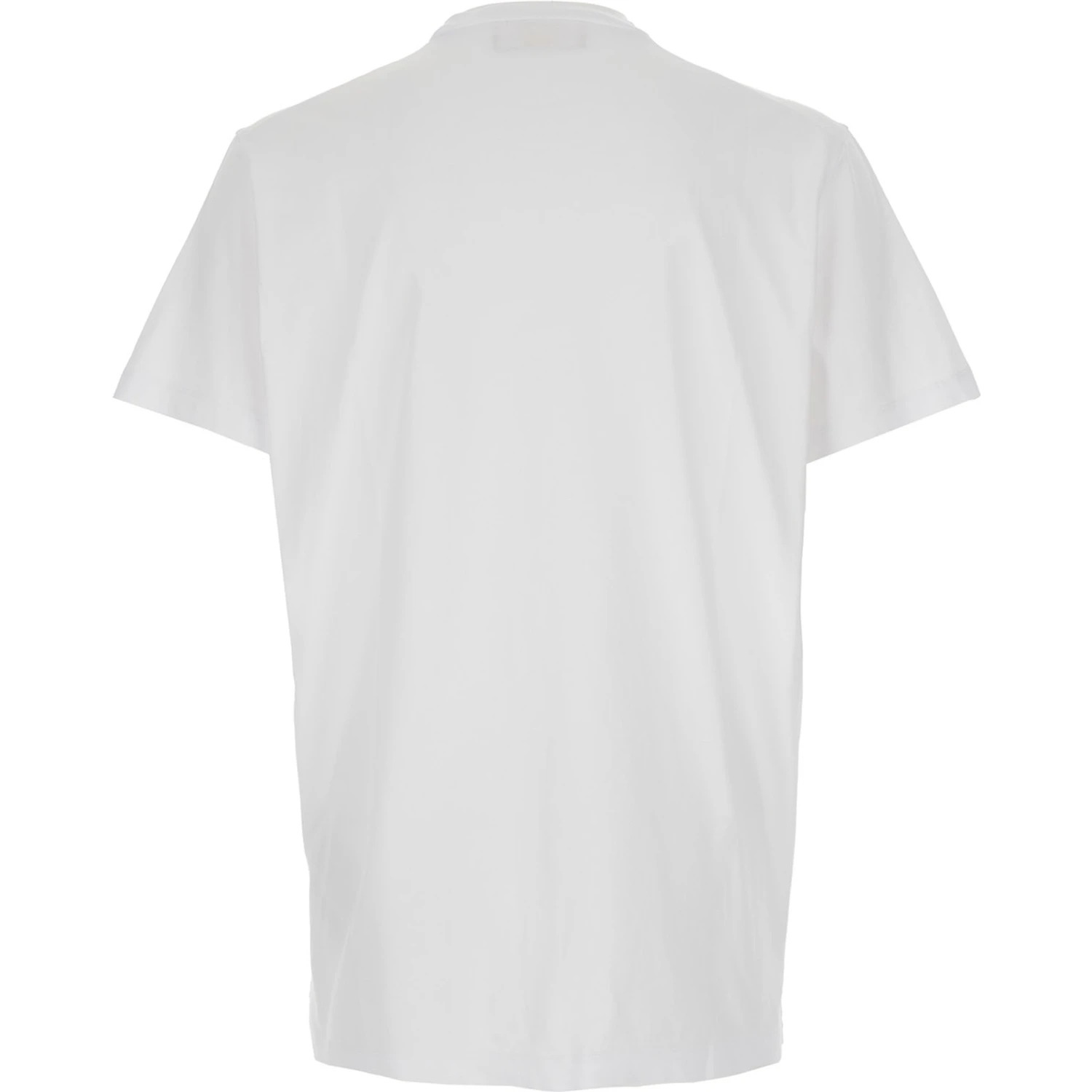Ducati x D2 White T-Shirt with Logo on the Front in Cotton Man