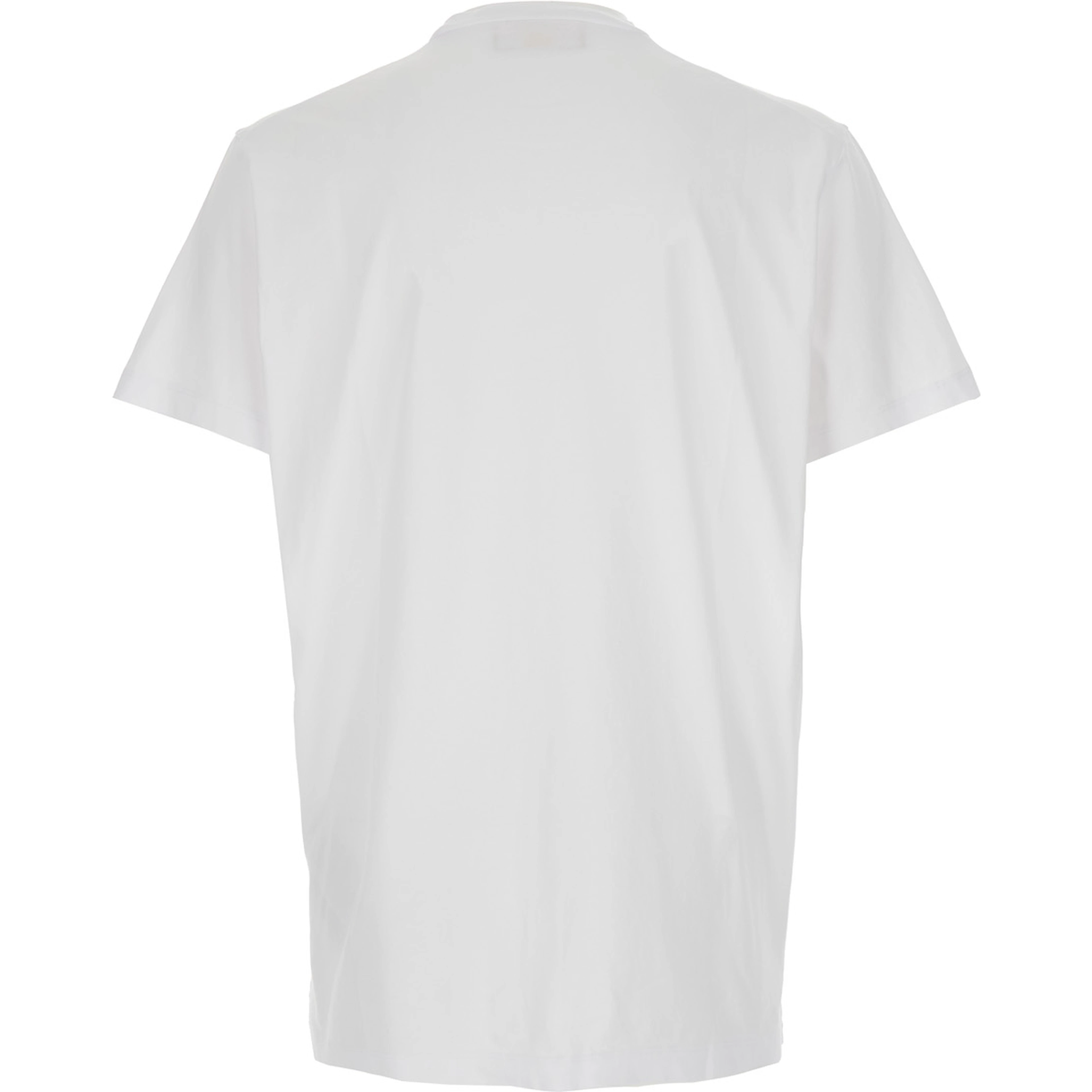 Ducati x D2 White T-Shirt with Logo on the Front in Cotton Man