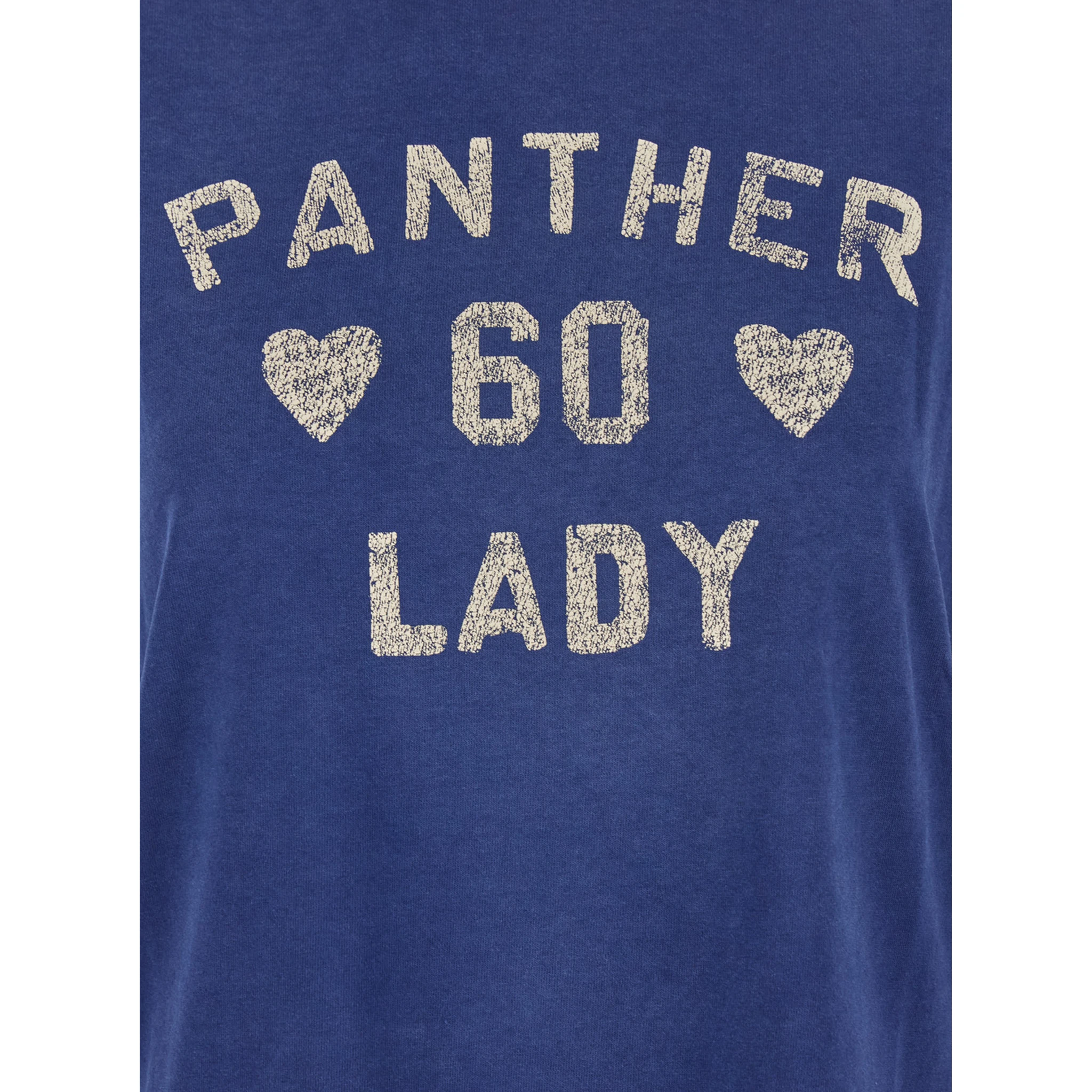 Blue Crewneck T-Shirt with Maxi Logo on Front and Rear in Cotton Jersey Woman