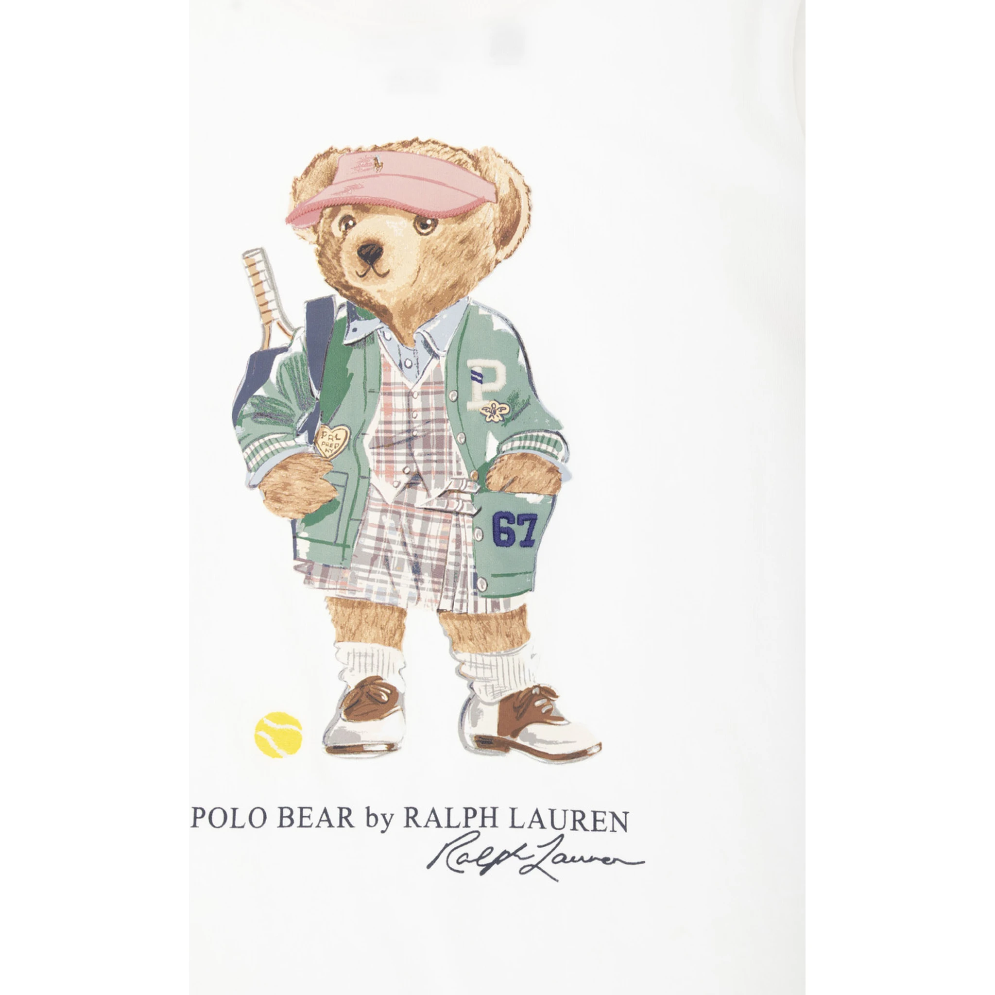 White Crewneck T-Shirt with Maxi Logo Print on the Front in Cotton Woman