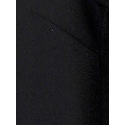 Black Tank Top with Plunging U Neckline in Polyamide Woman