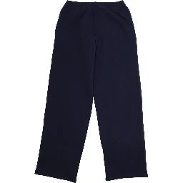 Blue Trousers with Web Pattern on Sides in Fabric Boy