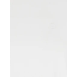 White Long-sleeved T-Shirt with Logo on Back in Cotton Woman