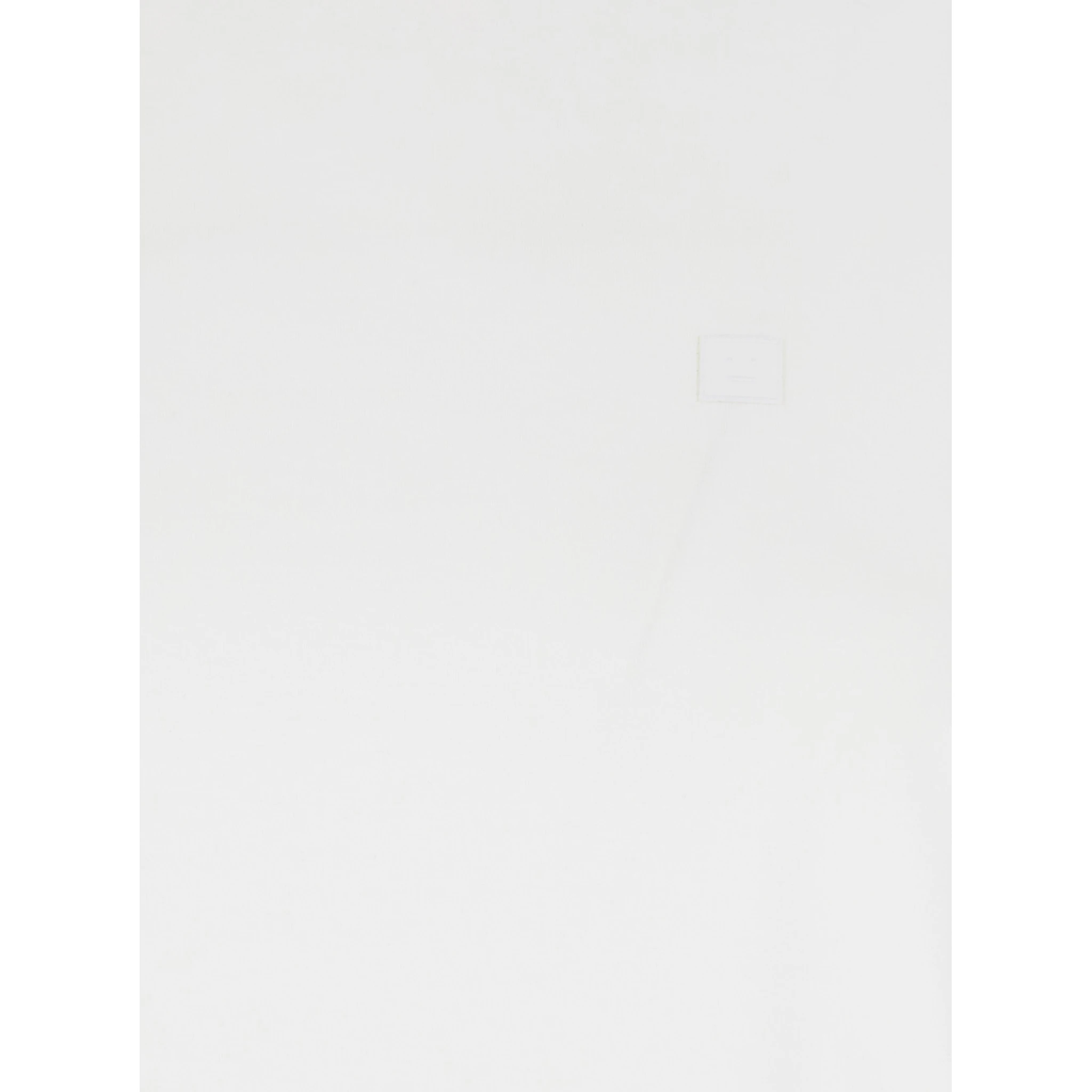 White Long-sleeved T-Shirt with Logo on Back in Cotton Woman