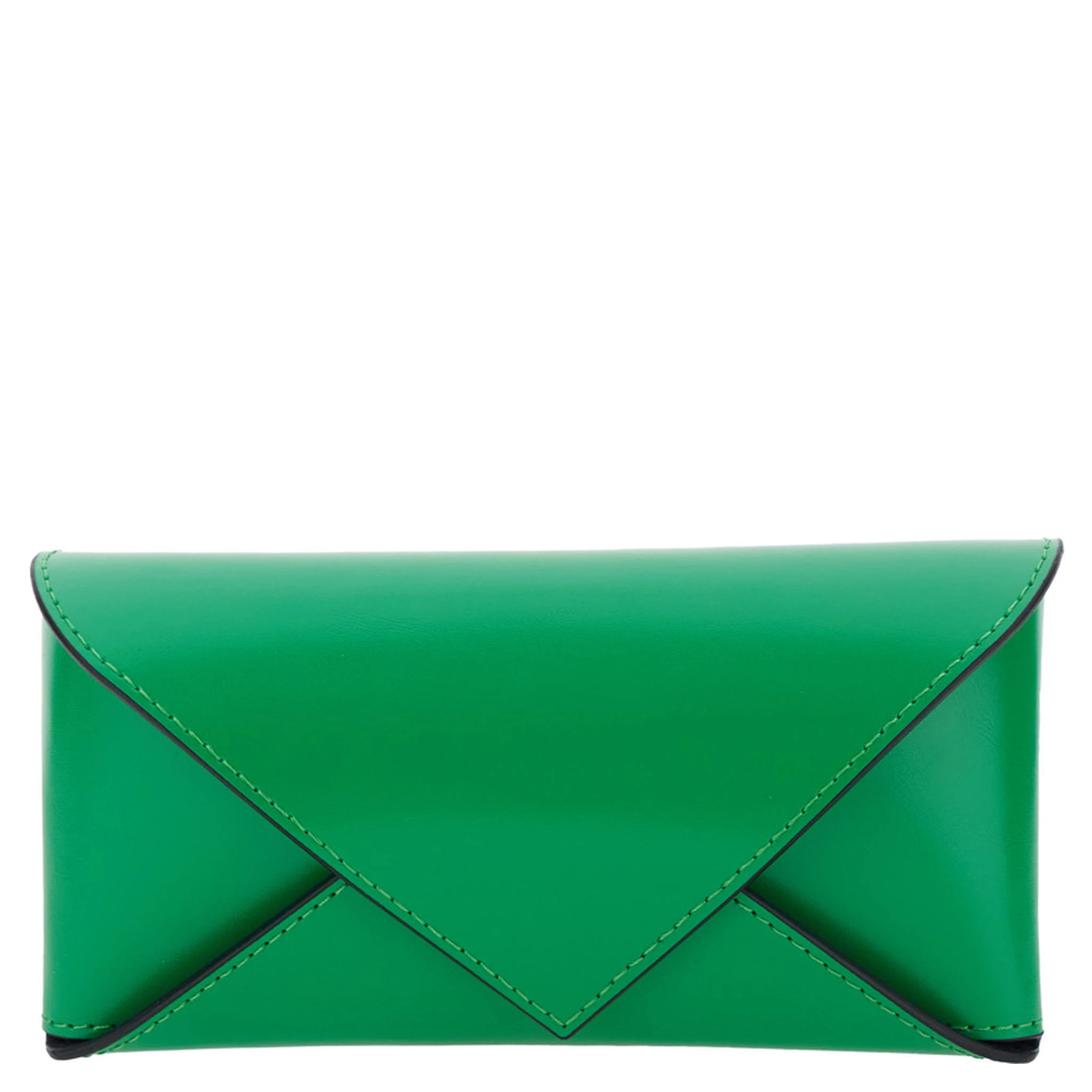 Green Sunglasses with Cat-Eye Design and Knot Detail on the Temples in Metal Woman