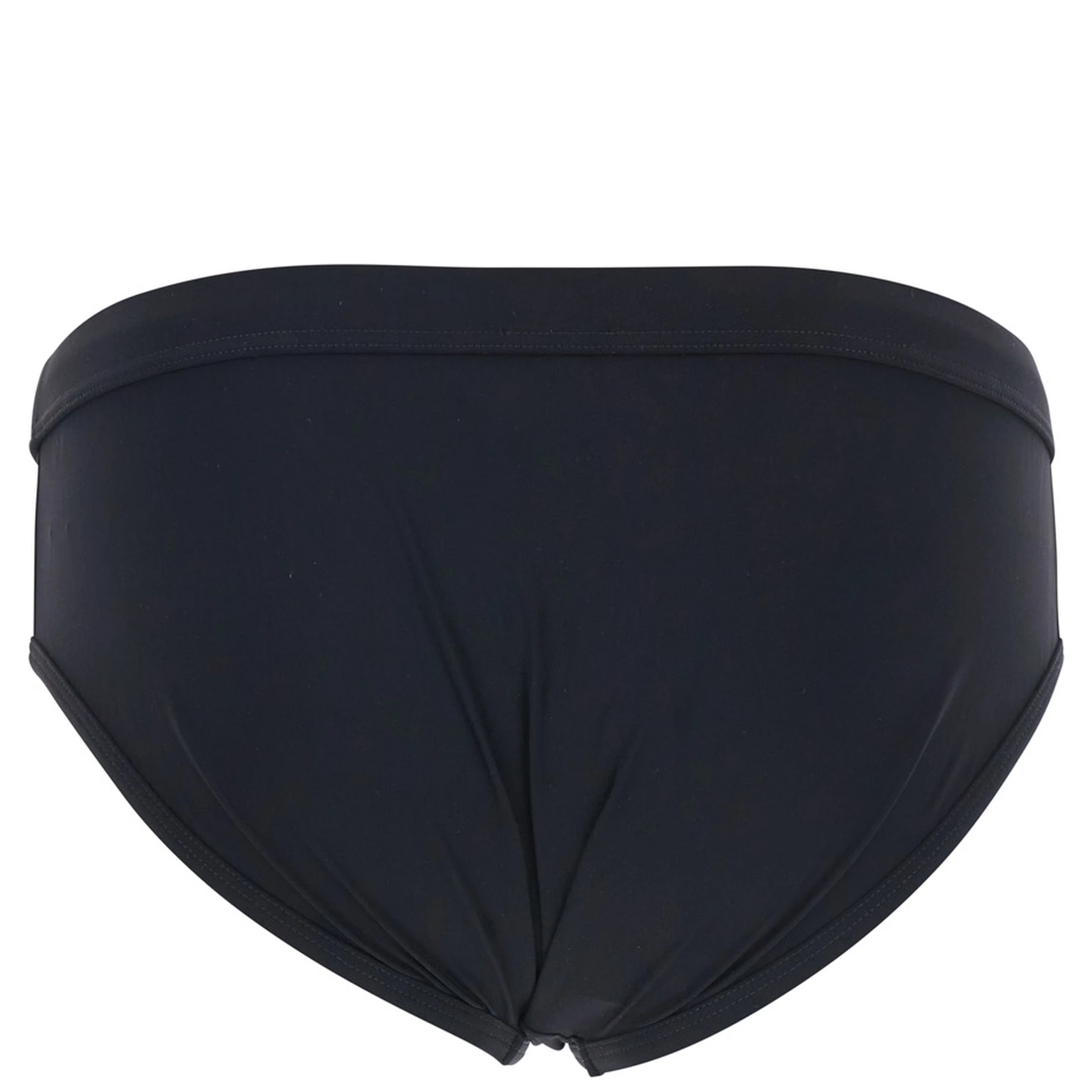 Black Swimwear with Logo Drawstring and Logo Tag in Tech Fabric Man