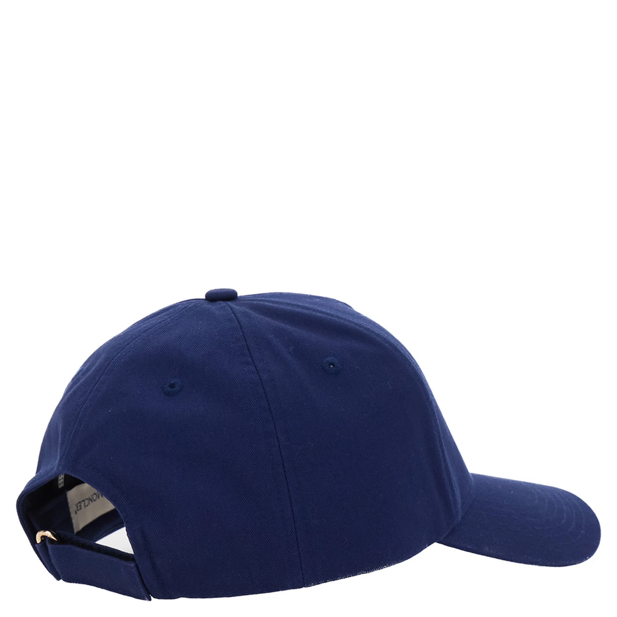 Blue Baseball Cap with Logo Lettering on the Front in Cotton Man