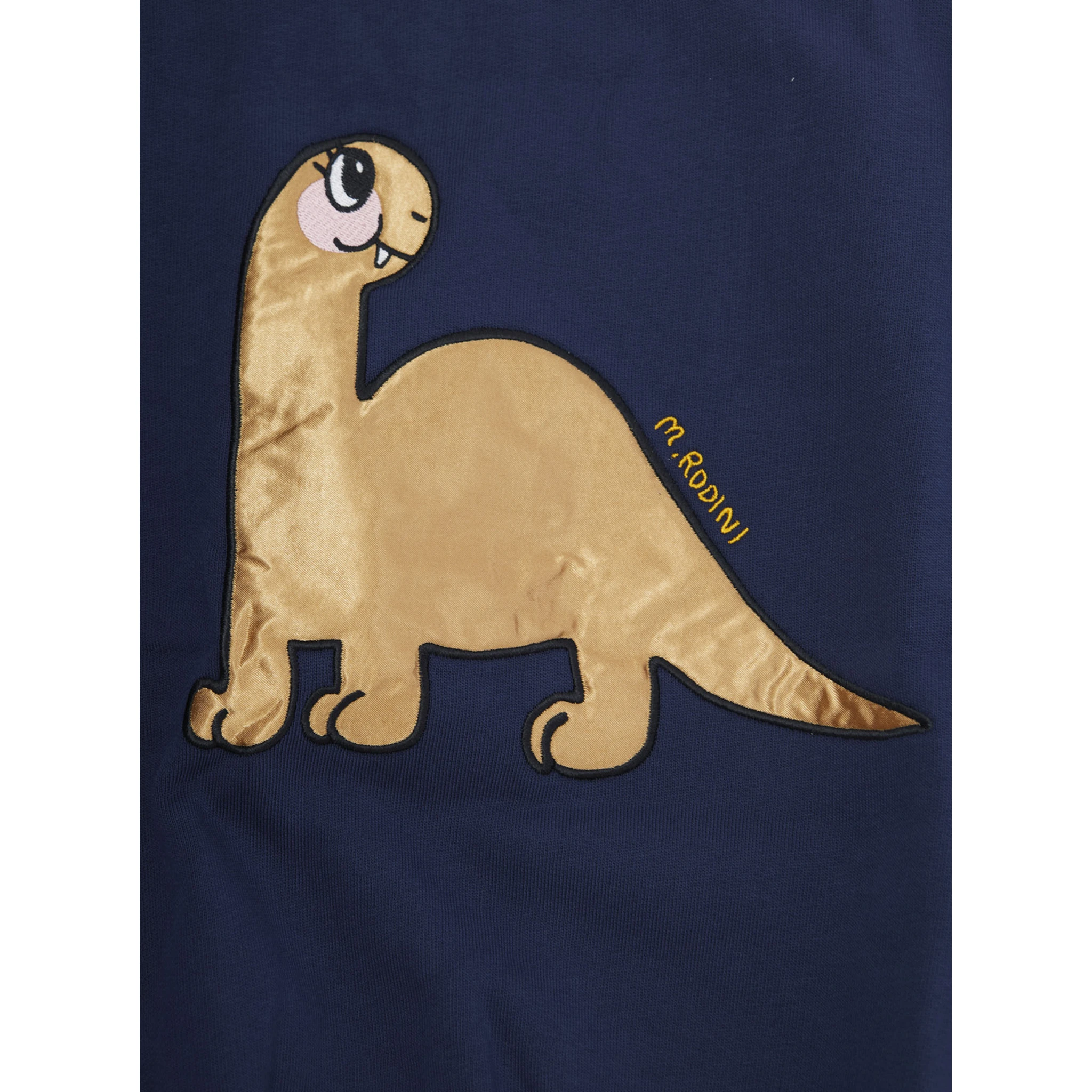 Blue Sweatshirt with Dino Patch on the Front in Cotton Boy