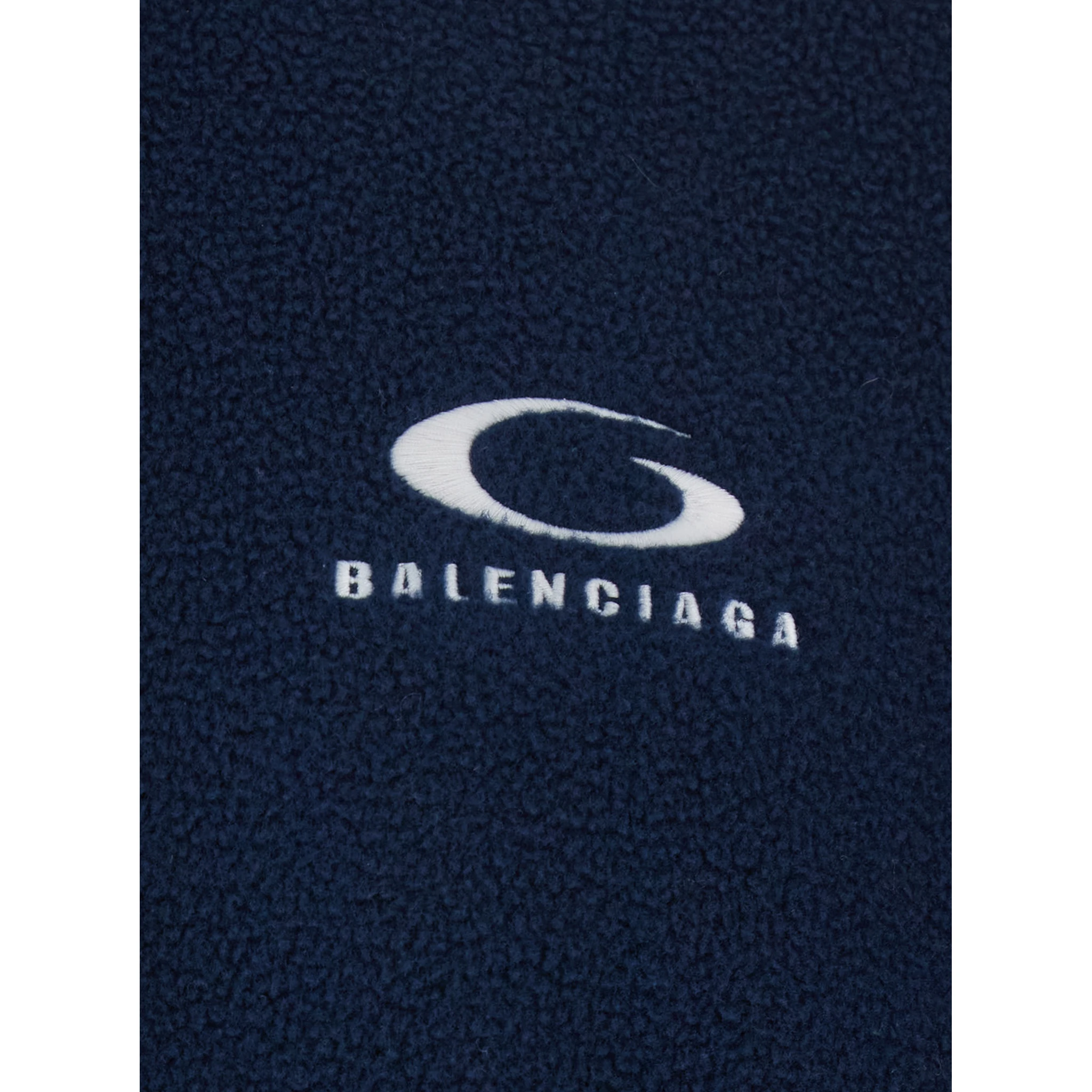 Blue Sweatshirt with Logo Detail on Front and Rear and Striped Detail on the Sleeve in Tech Fabric Man