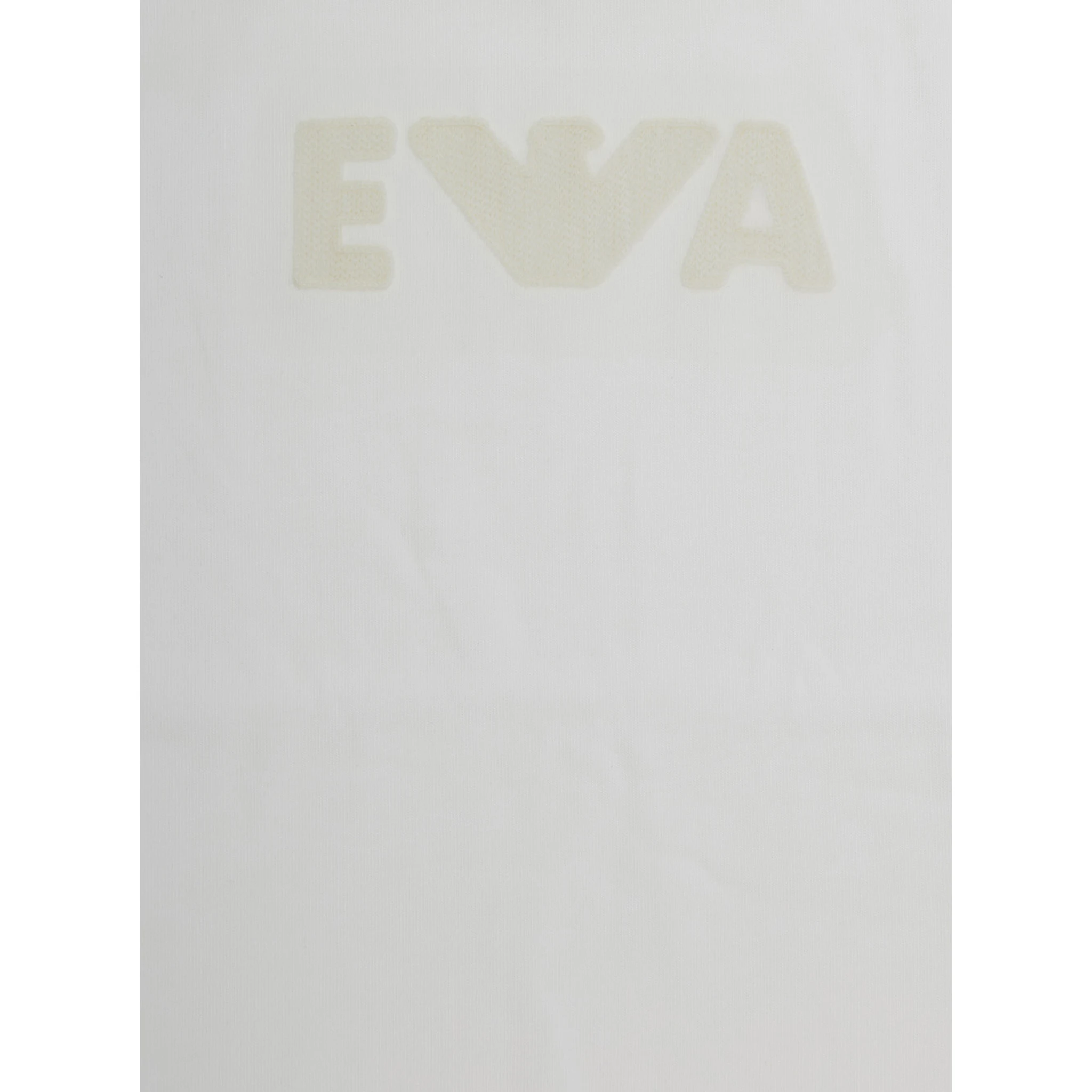 White Crewneck T-Shirt with Logo Print on the Front in Cotton Boy