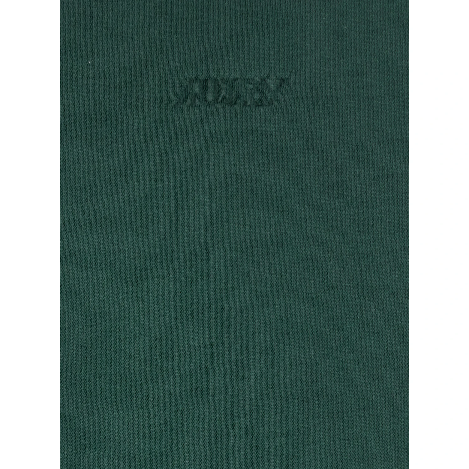 Green Hoodie with Dropped Shoulders in Neoprene Man