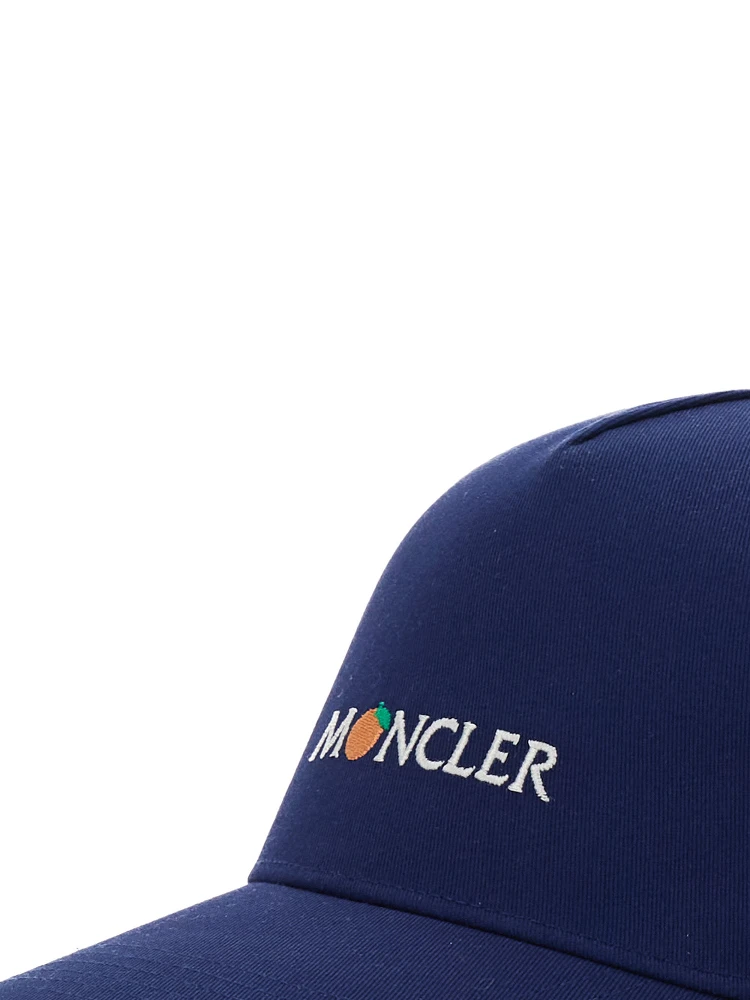 Blue Baseball Cap with Logo Lettering on the Front in Cotton Man alternative