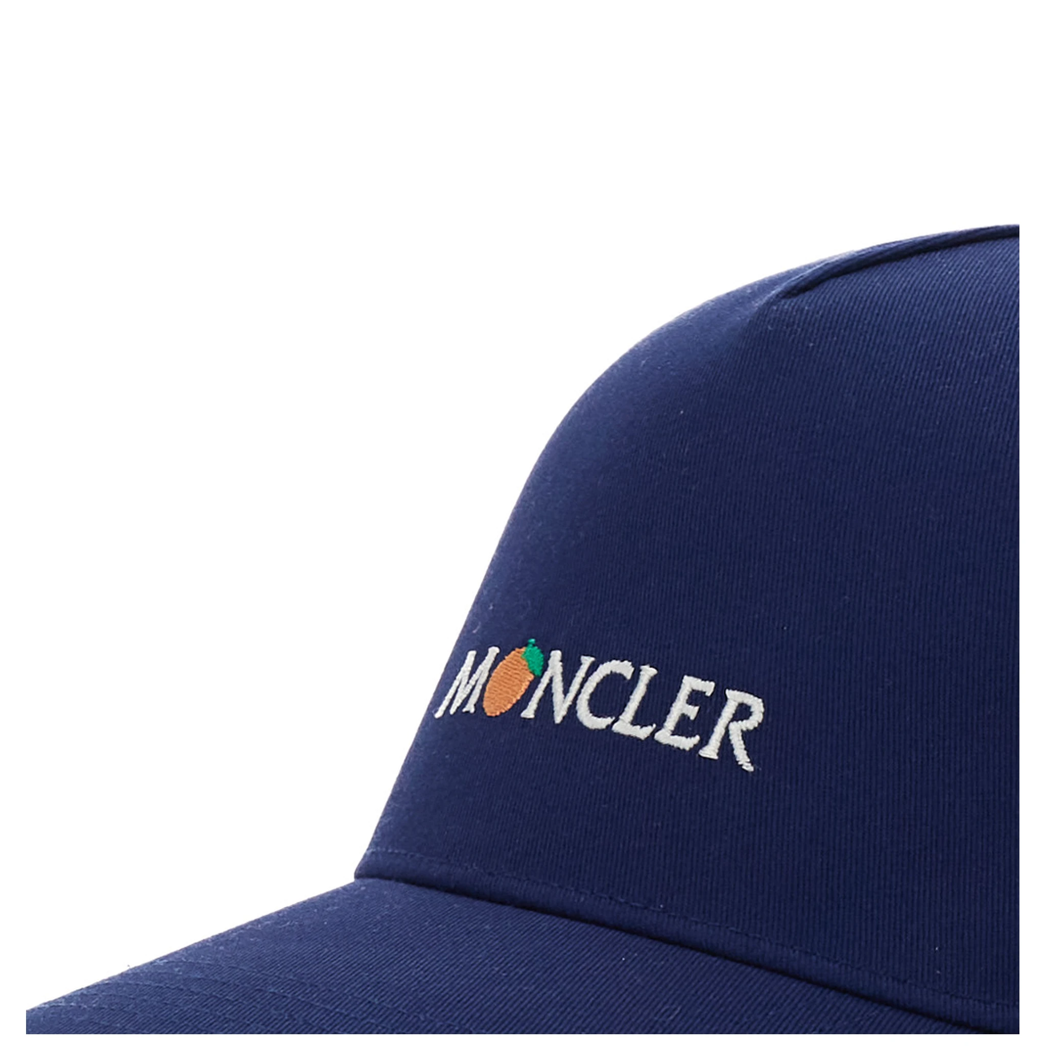 Blue Baseball Cap with Logo Lettering on the Front in Cotton Man