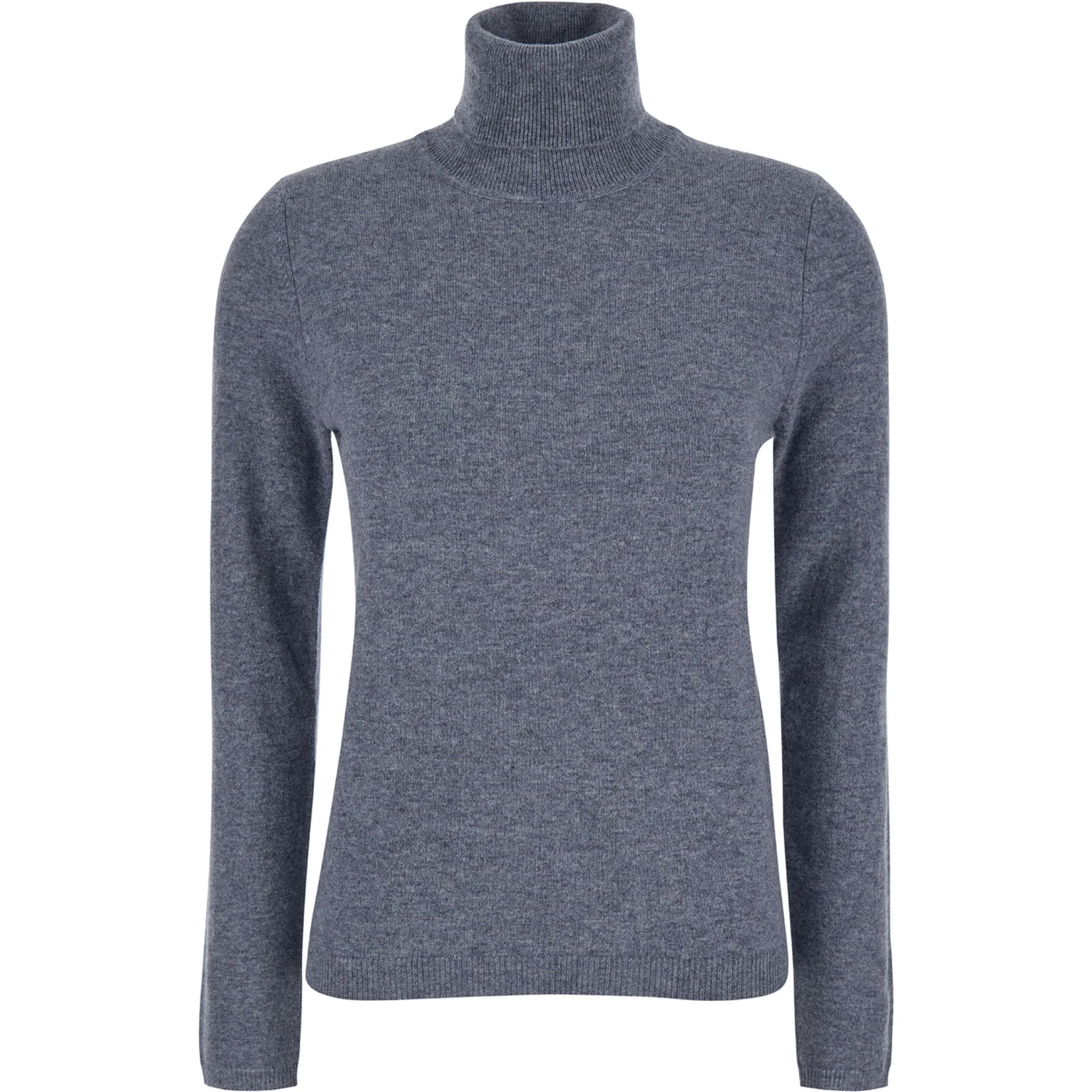 Grey Turtleneck in Cashmere Woman
