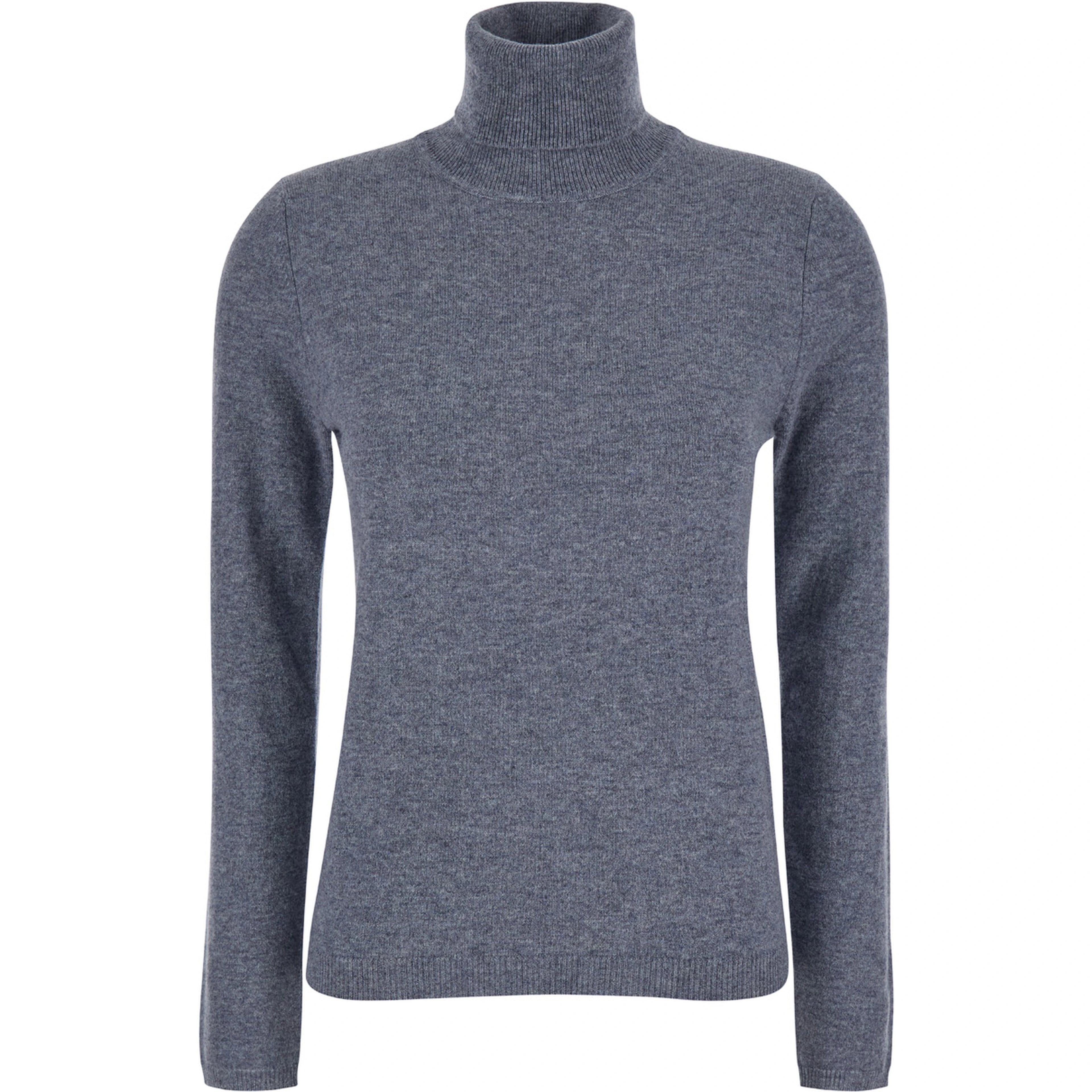 Grey Turtleneck in Cashmere Woman