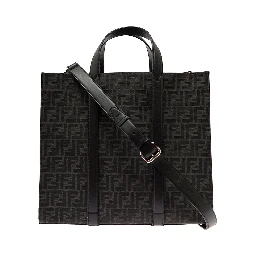Fendi Mans  Jacquard FF Fabric Shopper  Bag