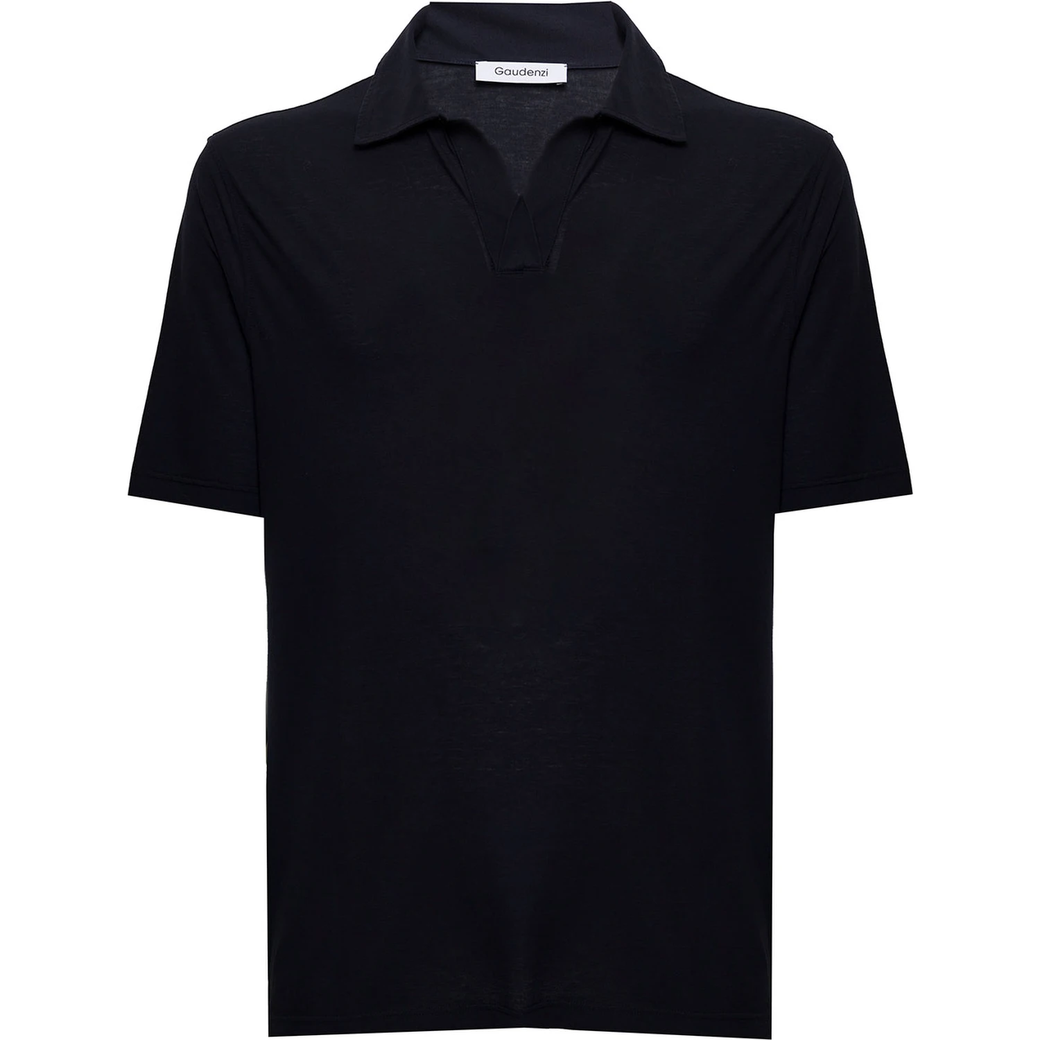 Gaudenzi Mans Blue Cotton Polo Shirt