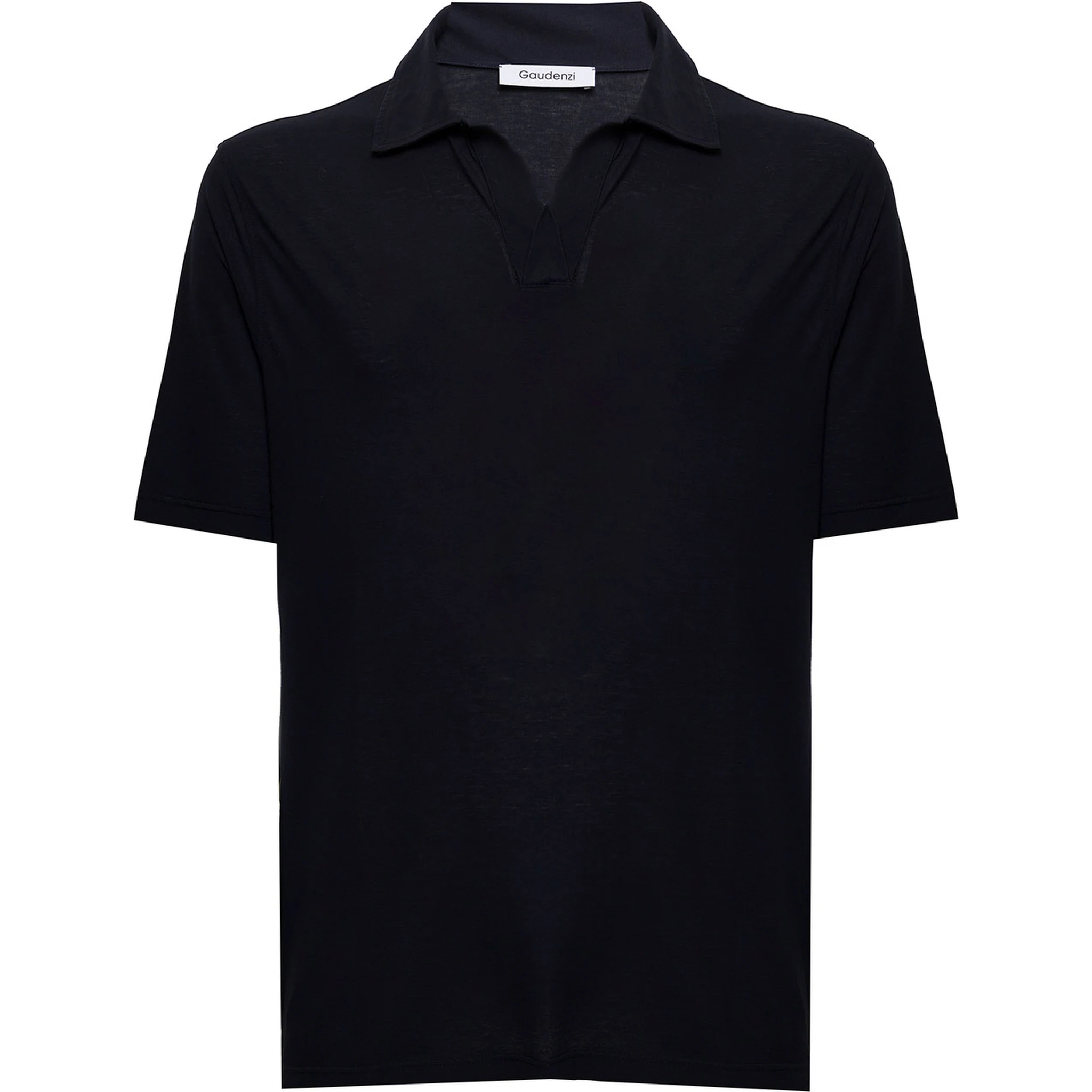 Gaudenzi Mans Blue Cotton Polo Shirt