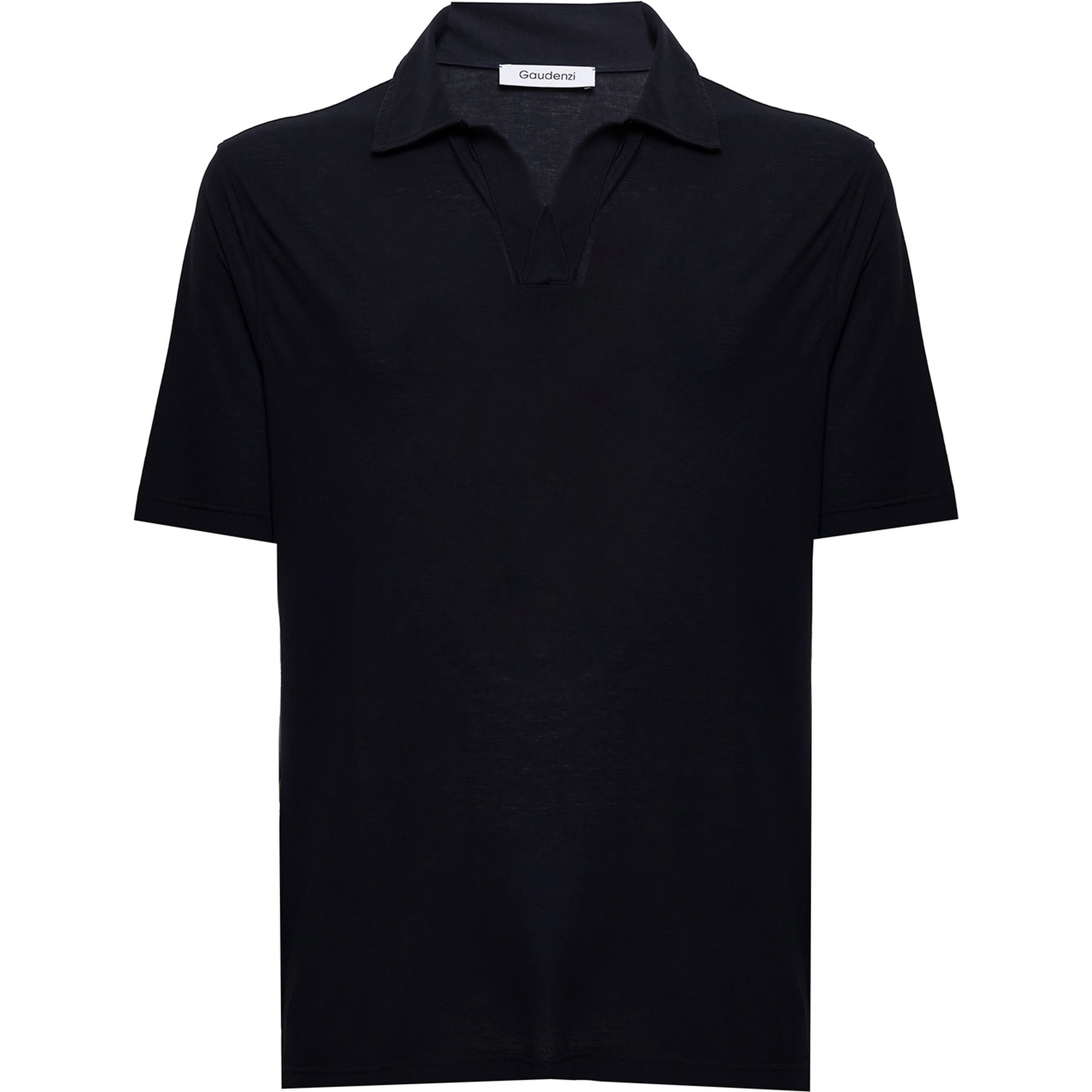 Gaudenzi Mans Blue Cotton Polo Shirt