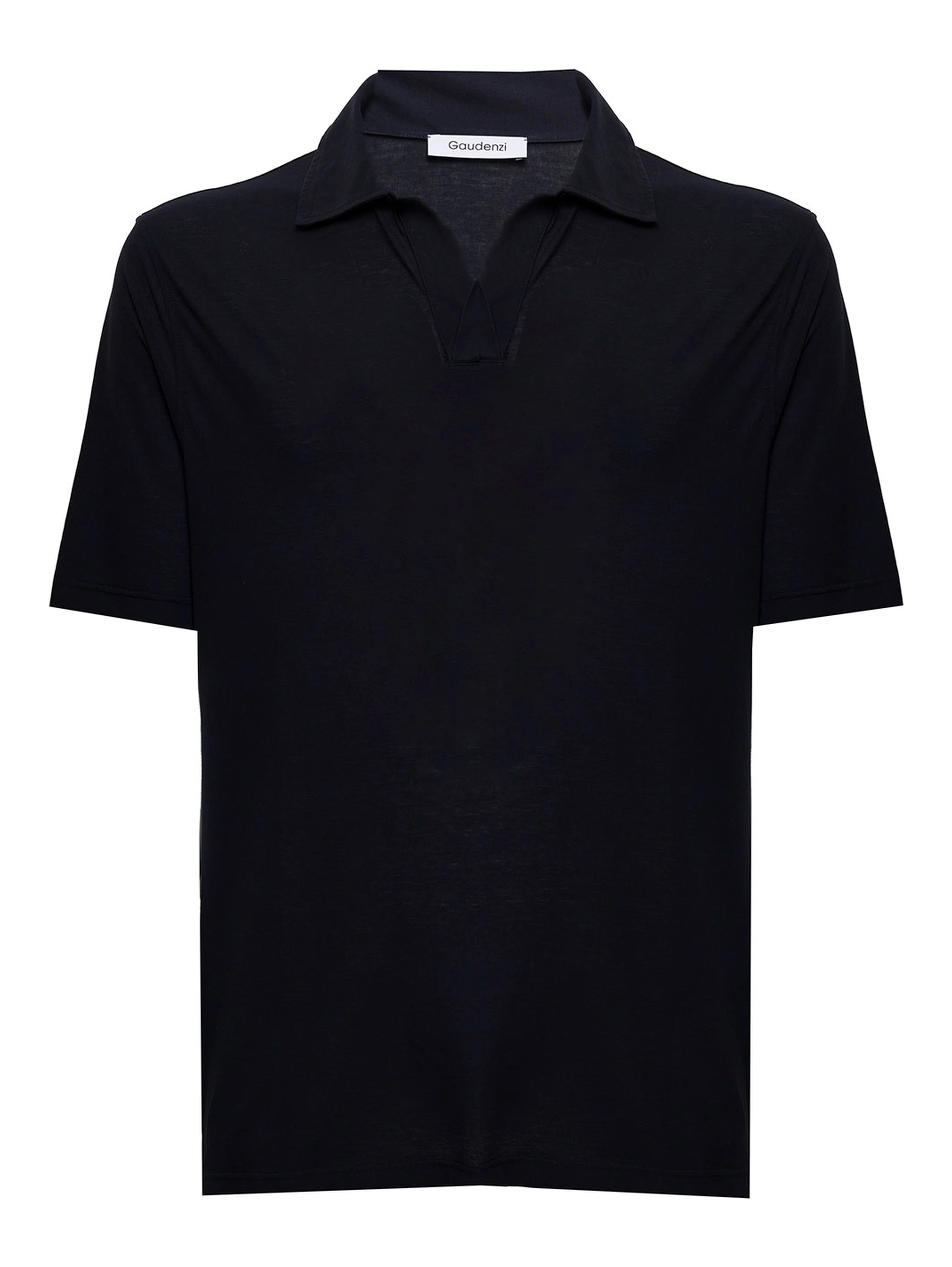 Gaudenzi Mans Blue Cotton Polo Shirt