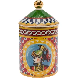 Wild Jasmine Scented Candle with Lid and Carretto Print