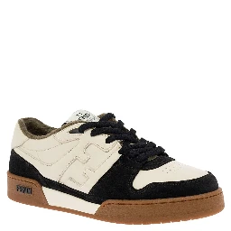Fendi Mans Low Top Black Suede Sneakers
