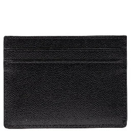 Black Card-Holder with Tonal Cassandre in Grain de Poudre Leather Man